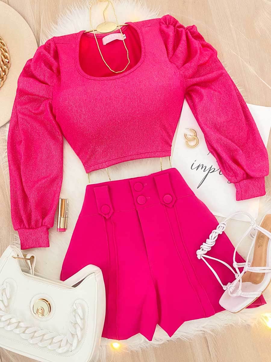 Short Laurence Fucsia