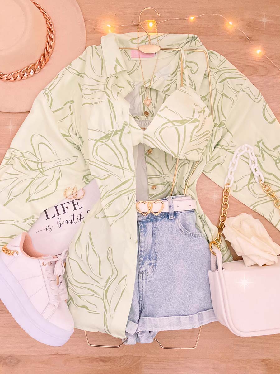 Set Camisera + Top Abby Verde