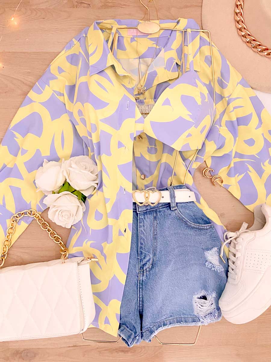 Set Camisera + Top Abby Lila-Amarillo