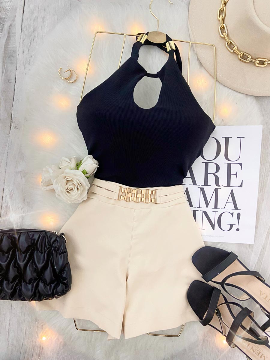 Blusa Celia Negro