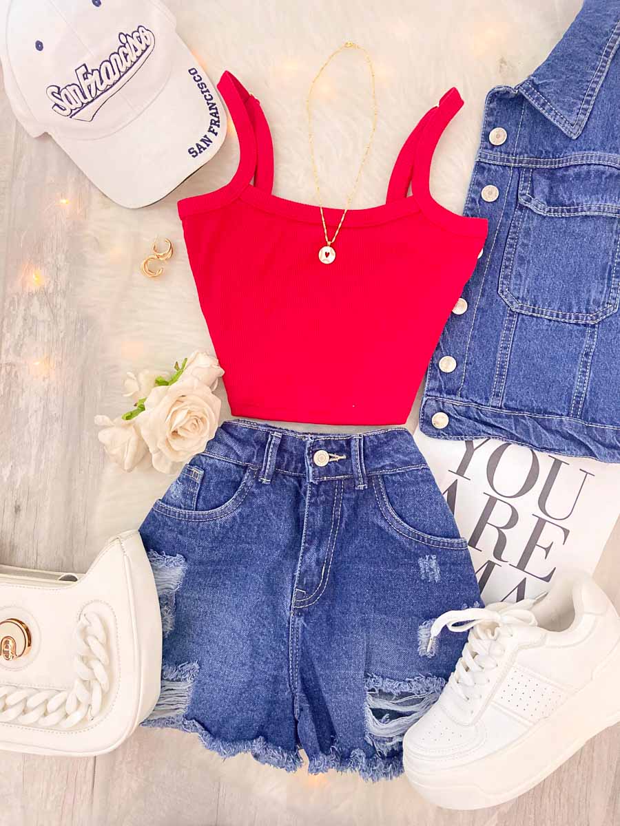 Top Narciso Rojo