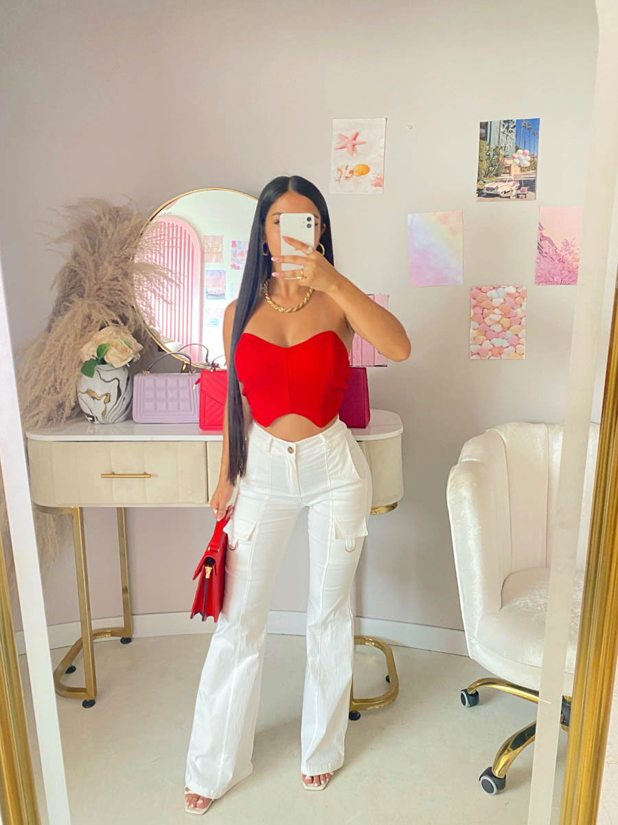 Bustier Antia Rojo
