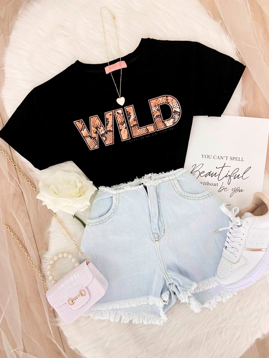 Short Jean Desgastes Claro