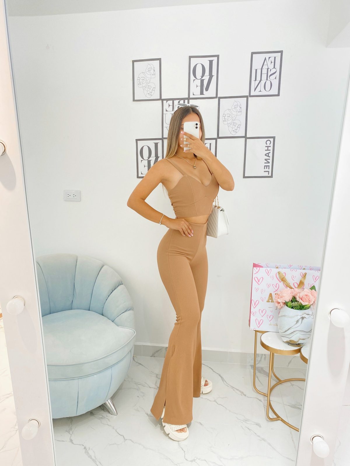 Set Pantalon Carol Camel