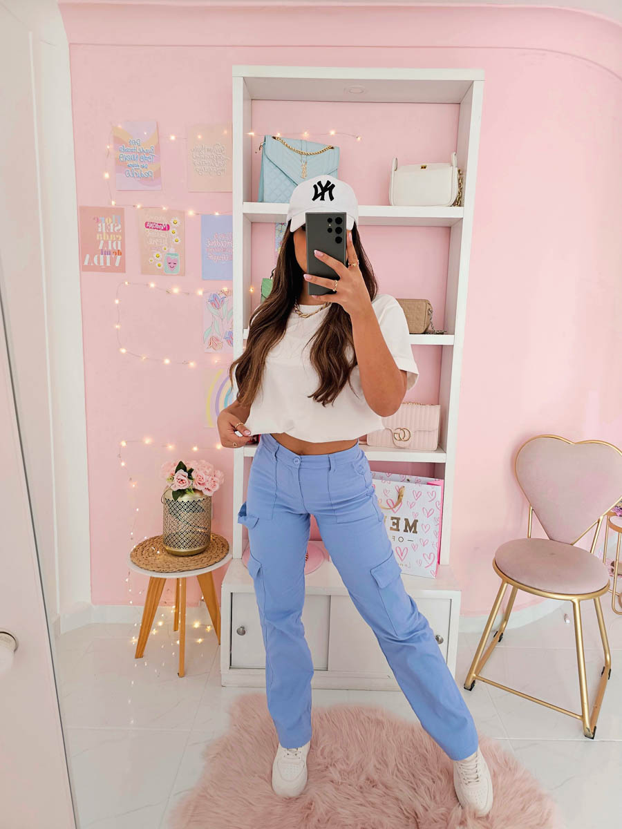 Pantalon Clari Celeste