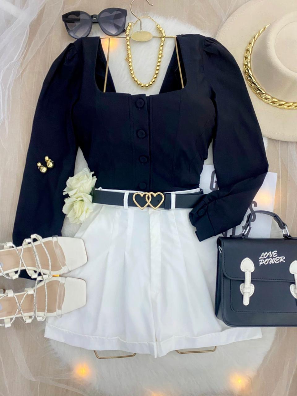 Blusa Anne Negra