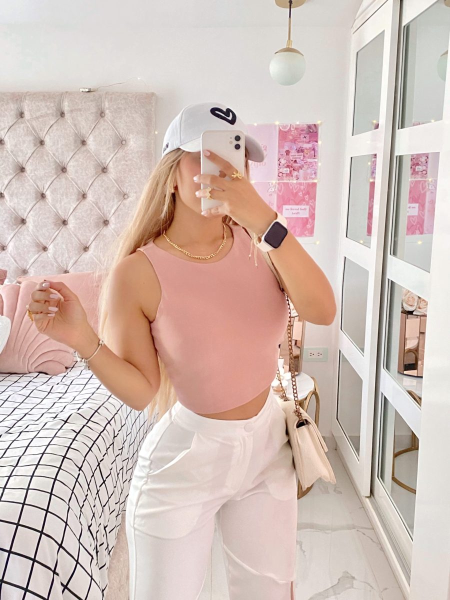 Blusa Basica Corta Rosa