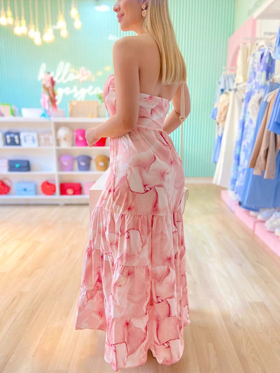 Vestido Dayana Est Degrade Rosa - Imagen 2
