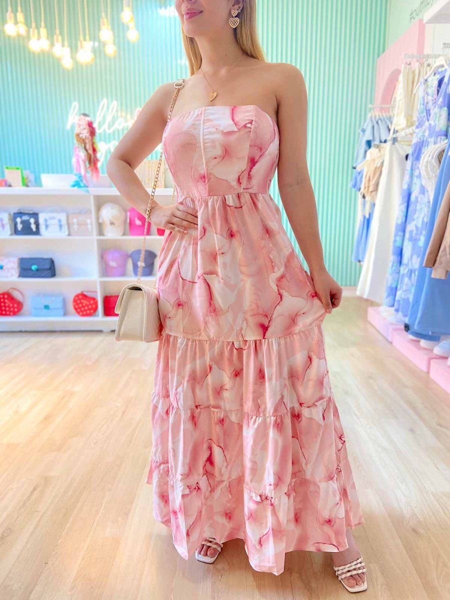 Vestido Dayana Est Degrade Rosa