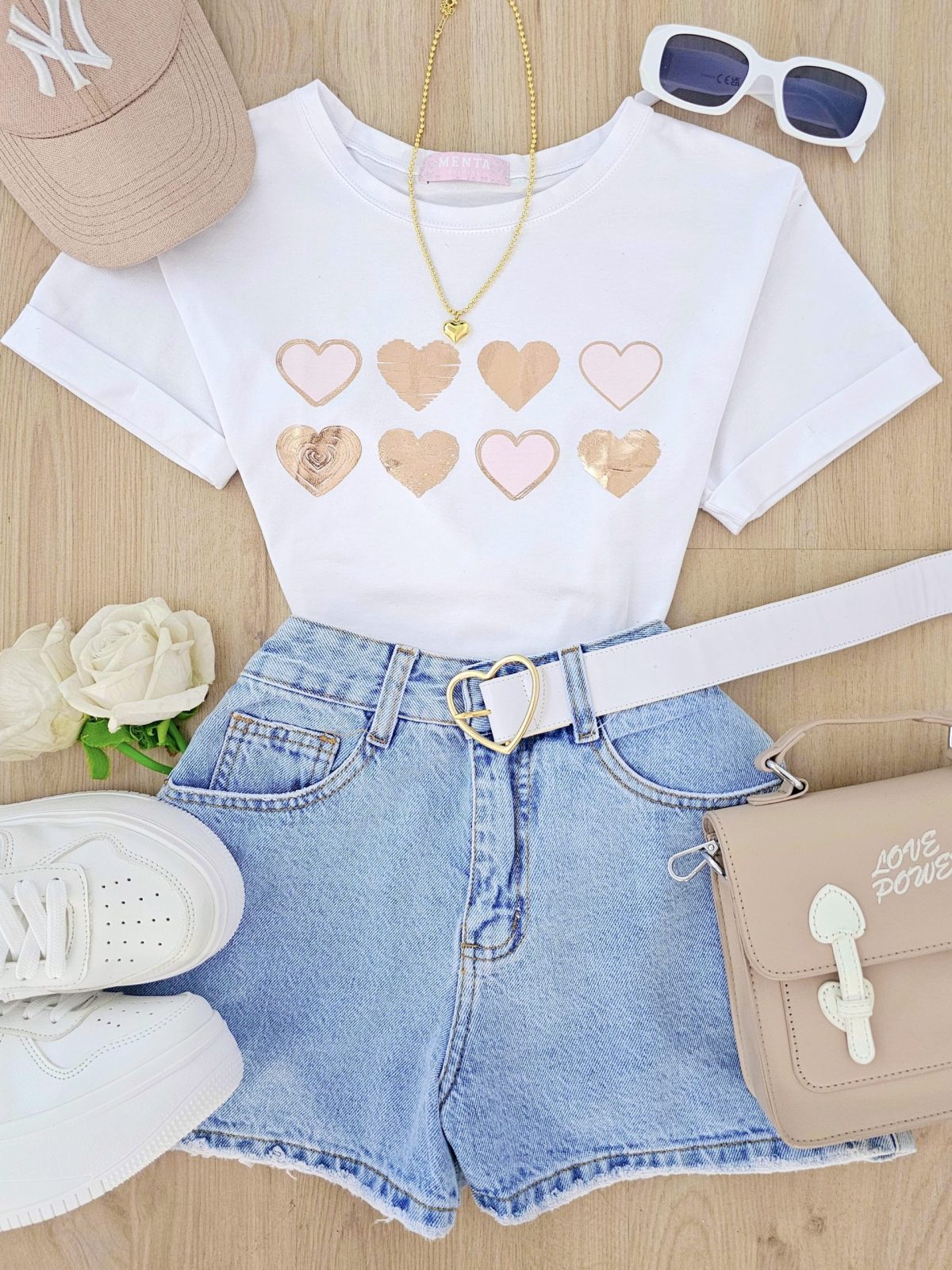 Camiseta Many Heart Blanca