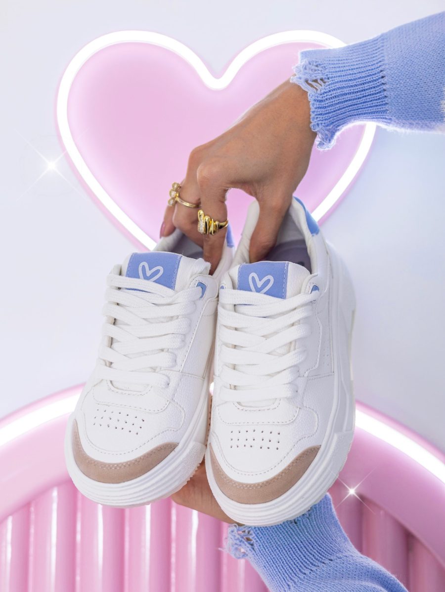 Tennis Venecia Blanco-Azul - Imagen 2