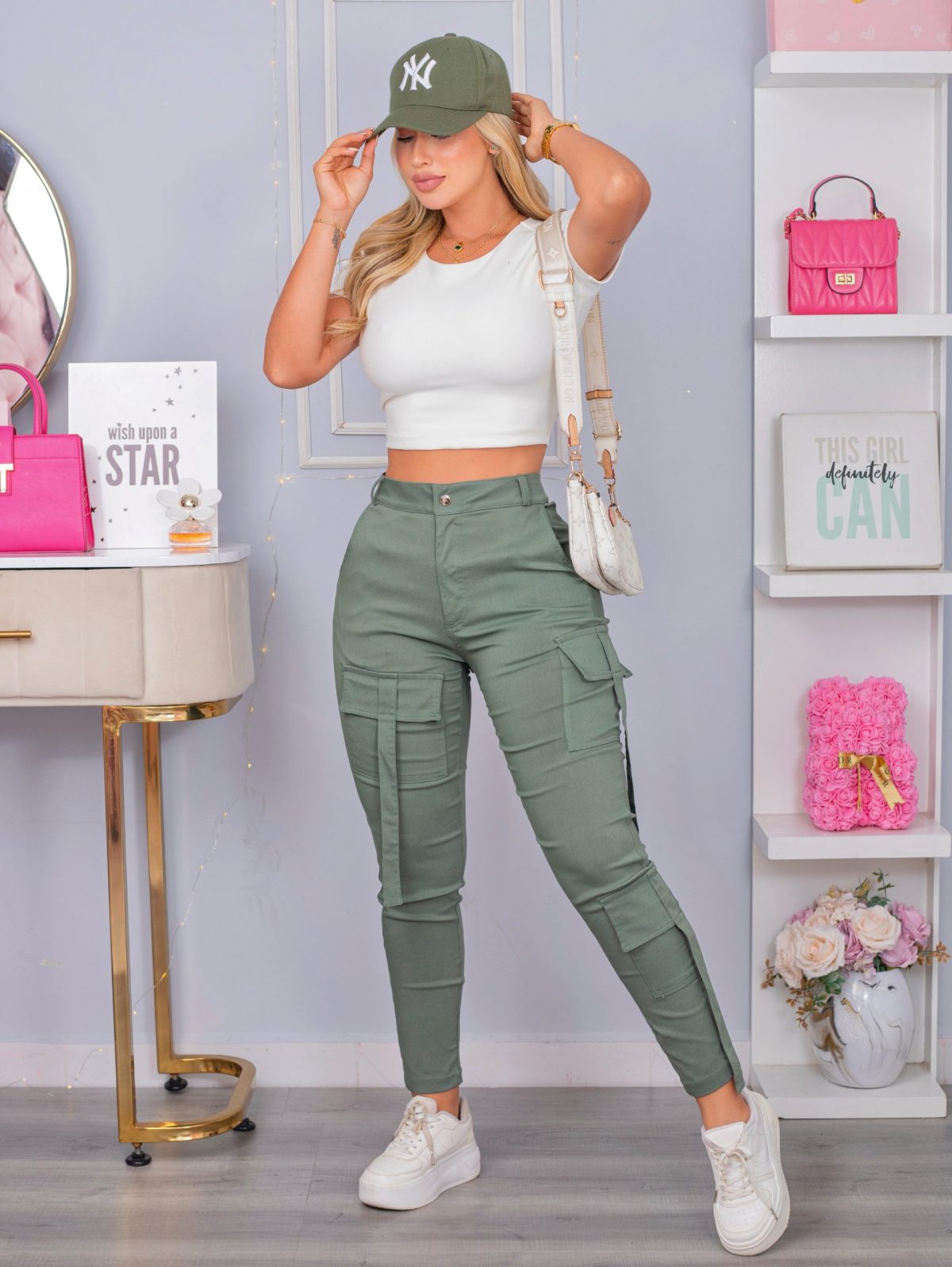 Pantalón Pandora verde Militar