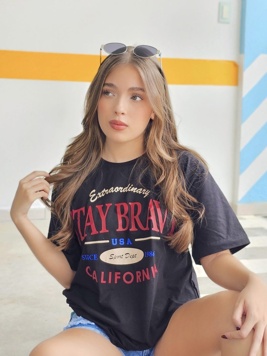 Camiseta Oversized Stay Brave (Todos Los Colores) - Imagen 4