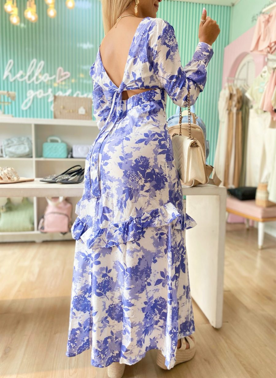 Vestido Albania Est Azul - Imagen 2