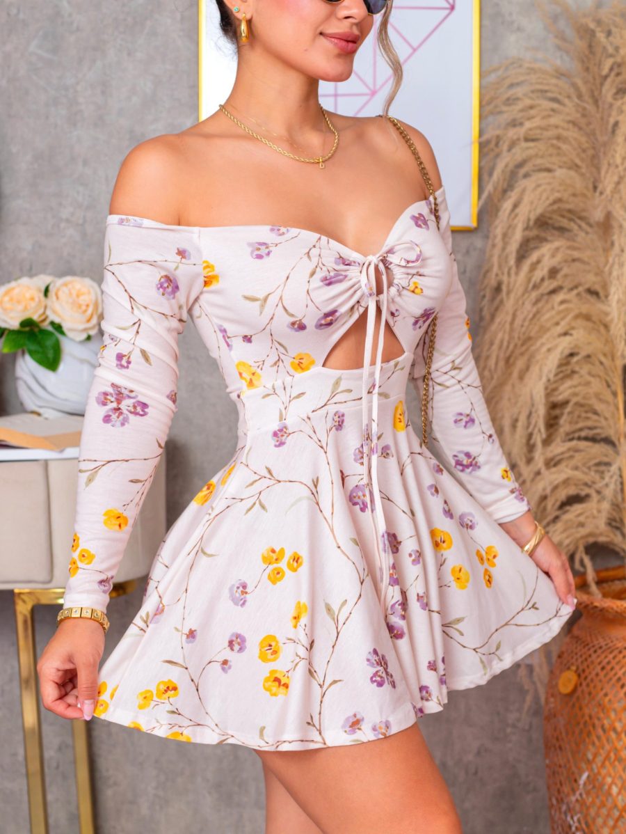 Vestido Corto Milu Est Flores (Todos Los Colores) - Imagen 2
