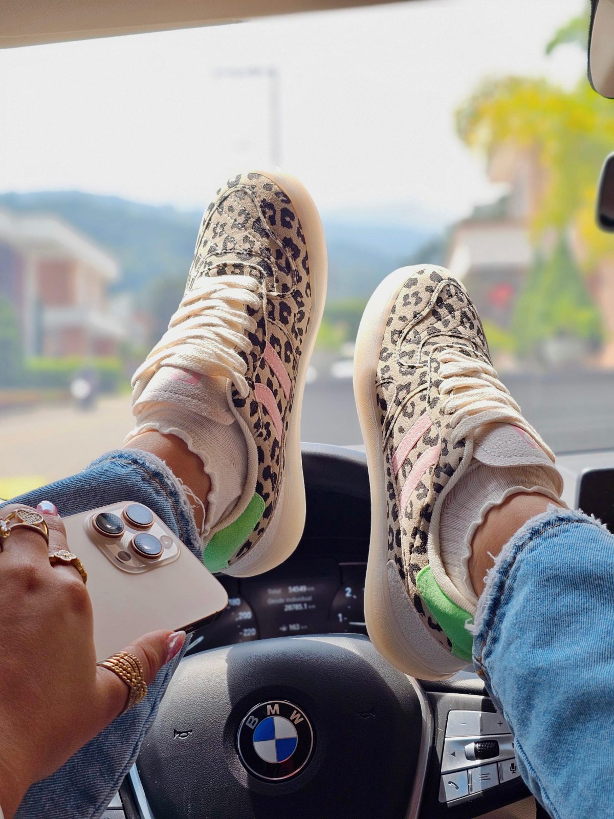 Tennis Candy Animal Print Rosa