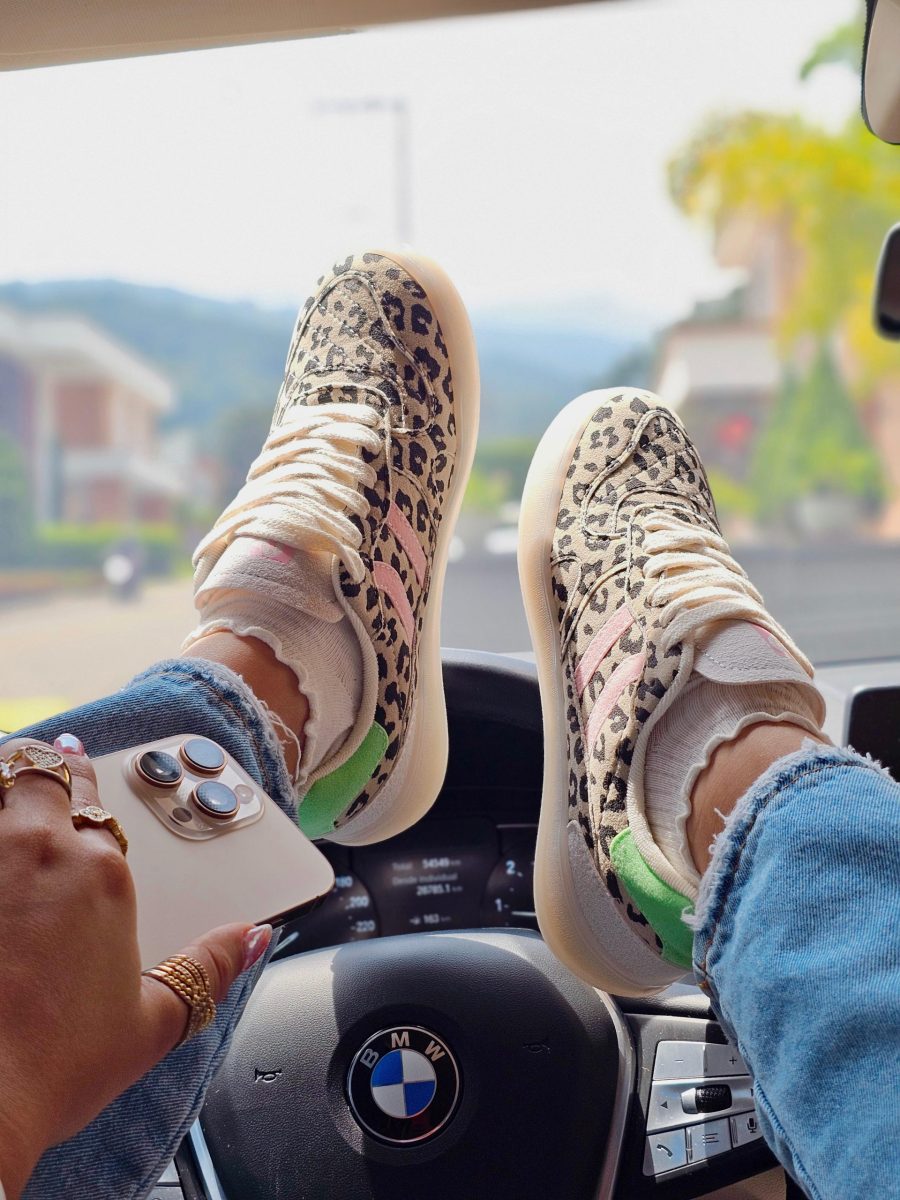 Tennis Candy Animal Print Rosa