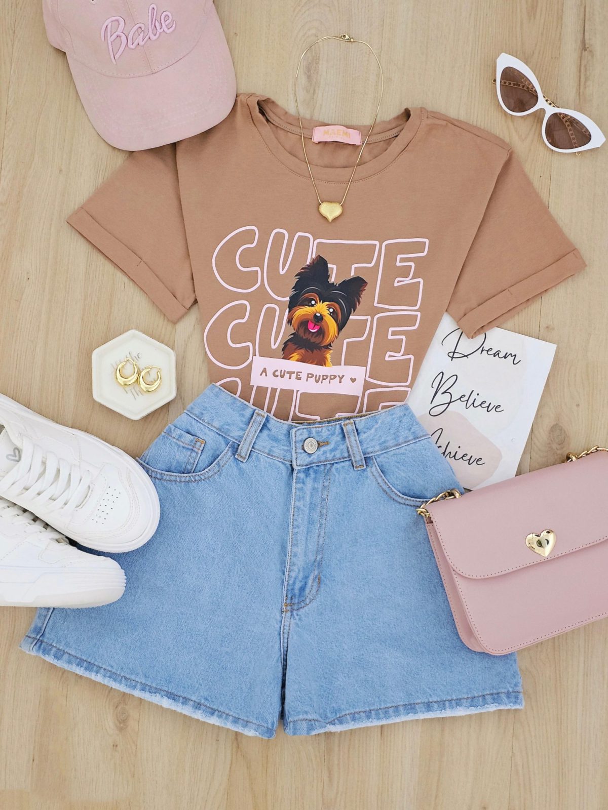 Camiseta Cute Puppy (Todos Los Colores)