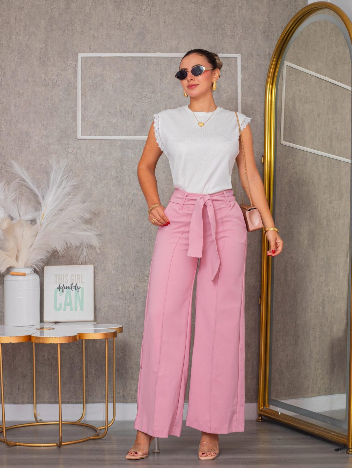 Pantalon Yuri Rosa