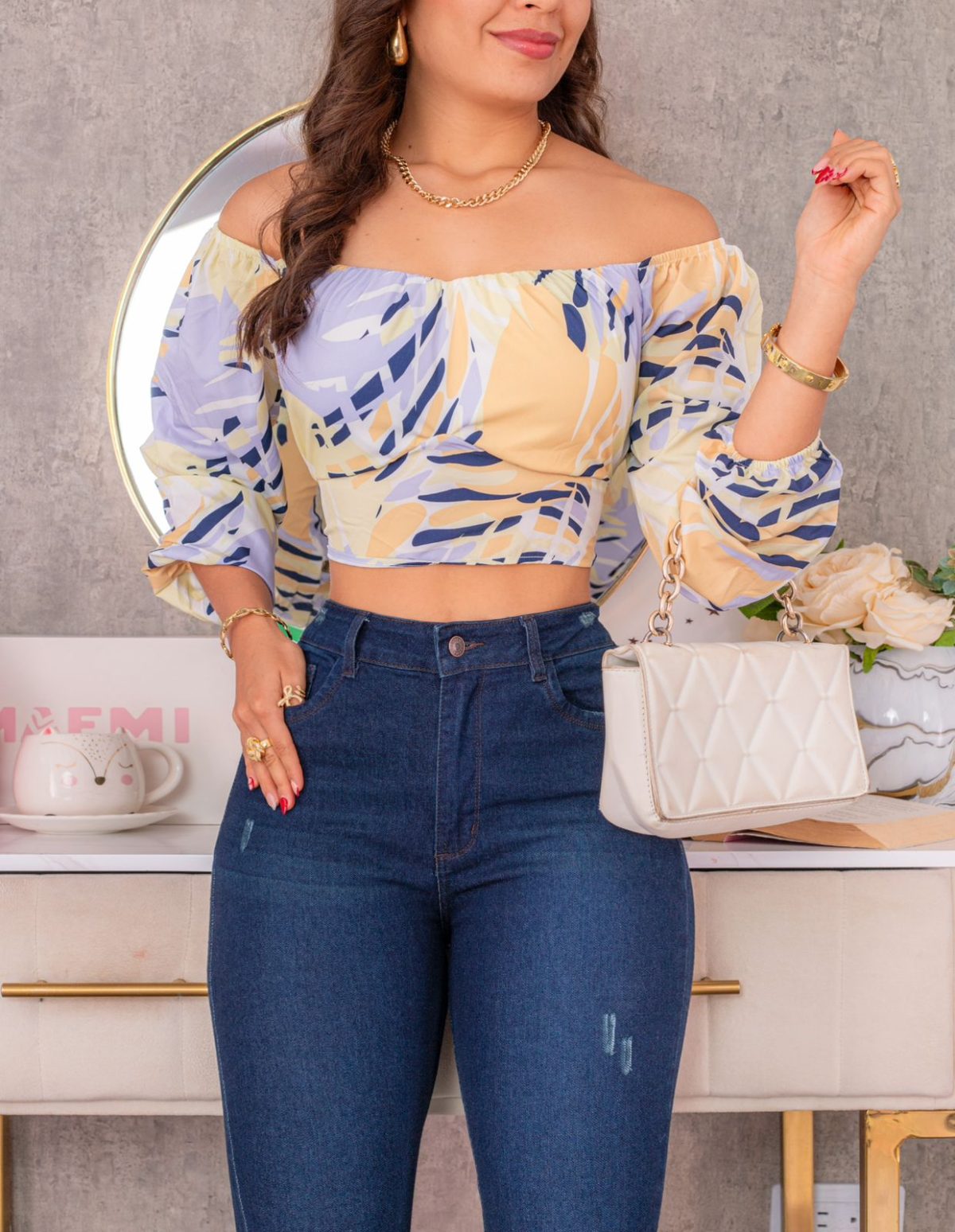 Blusa Xia Corta Est Amarillo