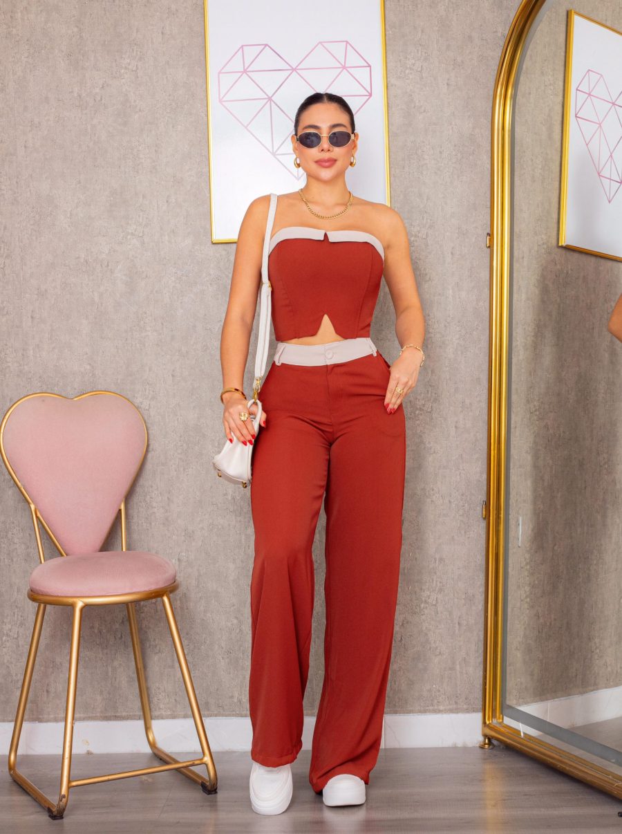 Set Pantalon Milani Terracota