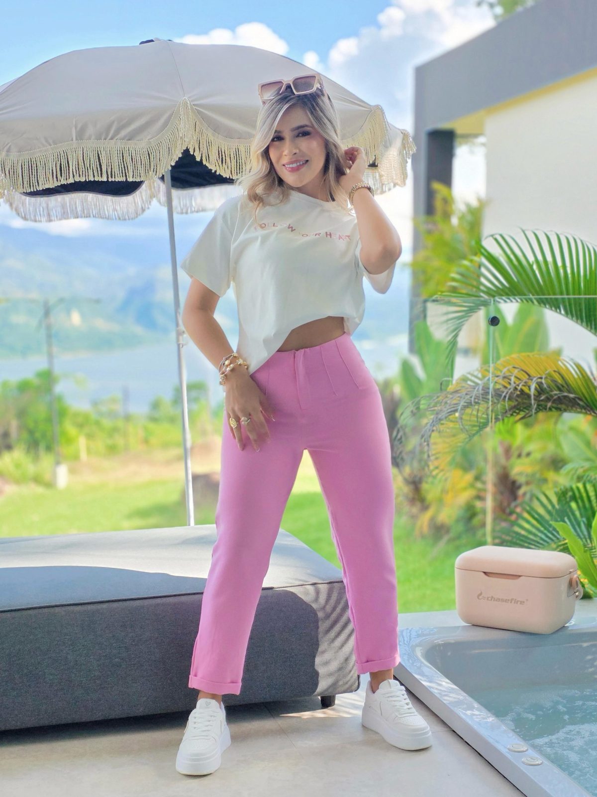 Pantalon Venecia Rosa