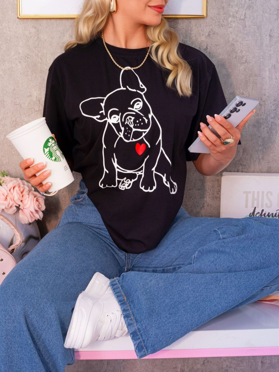 Camiseta Oversized French Dog (Todos Los Colores)