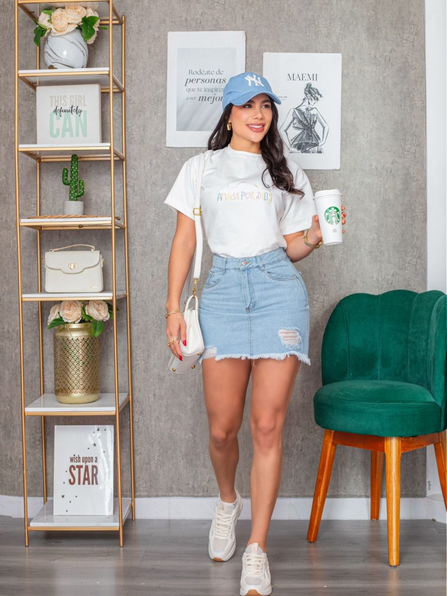 Camiseta Oversized Amada Marfil - Imagen 2