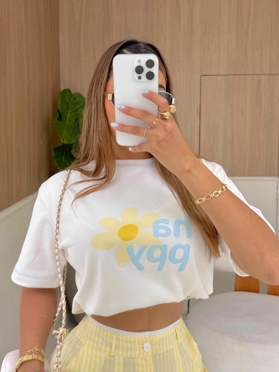 Camiseta Oversized Happy Flower (Todos Los Colores)