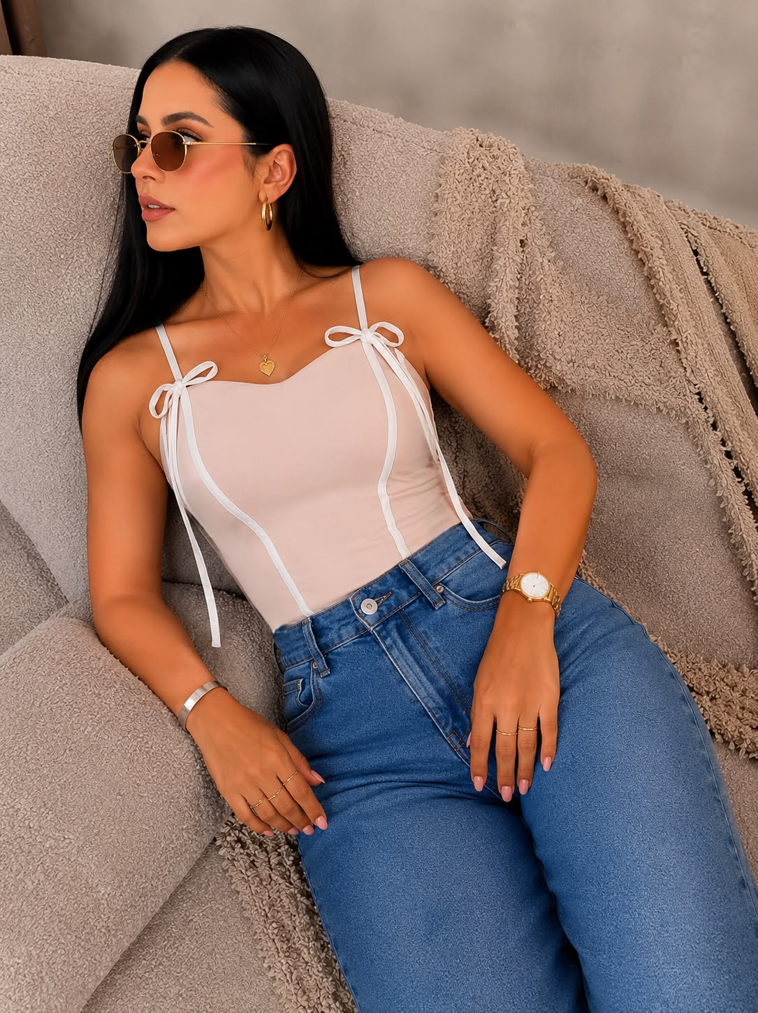 Blusa Alabama Marfil (Todos Los Colores)